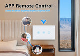 Best-Selling Waterproof Durable Smart Switch with Voice Control Metal-Framed Wi-Fi Curtain Wall Switch Timed On/Off Feature