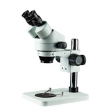 China 7x - 45x Optical Zoom Industrial Binocular Stereo Microscope with LED Light Electronic Lab Testing Mobile Phone Repair