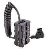 D-TAP To NP-F550/970 Monitor Wireless Image Transmission Virtual Battery Monitor LED Light External V-Port Power Supply