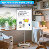 Mobile Dry Erase Board Magnetic Portable Stand Whiteboard Flipchart Easel White Board