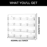Acrylic Business Card Holder Horizontal Pre Drilled Card Storage Sticker Display Stand Hanging Organizing Marketing Holder