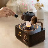 250ml Rotating Raindrop Air Humidifier Colorful Ambient Lighting Humidifier Aromatherapy Spray Diffuser with Remote Control