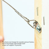 100Pcs/Set Metal D Ring Picture Frame Hangers with Screw Photo Frame Accessories