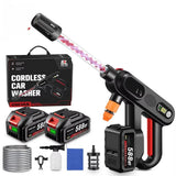 200Bar Brushless High Pressure Car Washer Gun 6 in 1 Electric Garden Washing Water Wash Spray Gun