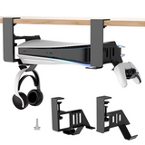 Under Table Hanging Holder For PS5/For PS5 Slim Game Console Stander Bracket Earphone Gamepad Desktop Game Control