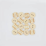 500pcs 15mm Wooden Buttons Round Natural Wood Buttons with 2 Holes for Crafts and Sewing Project