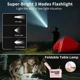 Multifunctional Bluetooth Speakers Solar Hand Crank AM/FM/NOAA Radio Speakers With LED Flashlight And Reading Lamp