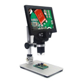 G1200 Professional Digital Video Microscope Magnifiers 1200X Microscopes for Electronics Soldering with 7 Inch Large Screen