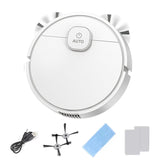 3-in-1 Robot Vacuum Cleaner USB Rechargeable 1000Pa Suction Robotic Vacuum and Mop Combo for Home Floor Washing Carpet Pet Hair