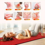 2026 Newest LED Red Light Therapy Yoga Mat 660nm 850nm Whole Body near Infrared Relaxation Mat for Home Health Large Size