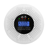 2 in 1 Smoke CO Monitor Quick Response with Real-Time LCD Display Carbon Monoxide Smoke Alert for Home Bedroom Hotel Safety