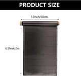 3K 200gsm Carbon fiber cloth bidirectional woven plain width fishing rod bicycle high strength repair material 30 * 200cm