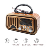 Classic Retro FM AM SW Radio Portable Wireless Bluetooth Speaker Featuring TF Card And USB MP3 Playback