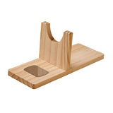 Wooden Hot Glue Holder Universal Tabletop Tools Storage Holder Hot Melt Glue Support Stand Base No Messy for Hobby Professionals