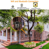 SunGusOutdoors 64MP WIFI Wildlife Game Trail Camera Photo Traps with 940nm No Glow LEDs App Settings For Garden Security Hunting