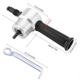 Metal Sheet Cutter Double Head Electric Power Drill Attachment Portable Nibbler Cutting Tool