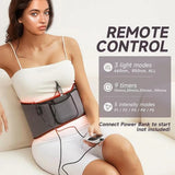 Far Infrared Red Light Therapy Belt for Waist and Back Pain Relief - 660nm & 850nm LED Massage Belt for Blood Circulation and