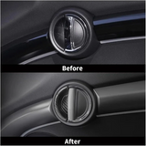 Inner Pull Handle Sticker For Mini Cooper F56 Real Carbon Fiber Car Interior Door Handle Cover