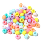NEW ARRIVAL Kandi Beads Bulk for DIY Crafting Jewelry Making Kandi Bracelets 6x9mm About 1800Pcs,Light Color