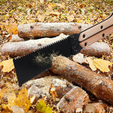 Mini Folding Hand Saw Woodworking Tools Double Edges Flush Cut Pull Saw for Hard/Soft Wood Camping Saw Wood+Metal 250*48*15mm