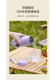 Zemkon Portable Travel Electric Kettle, 304 Stainless Steel Electric Water Cup, 550ml Capacity, Small Electric Water Cup CN plug