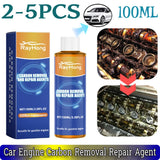 2-5PCS 100ml Engine Cylinder Noise Reduction Repair Agent Carbon Remover Engine Oil Car Engine Carbon Removal Repair Agent
