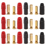 6Pair AS150 Connector 12PCS Male+Female Plug 7mm Gold Plated Banana Plug Set 150A High Current Connector for Battery ESC Charge