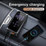 12v Portable Air Pump and Jump Starter 4 In 1 Multifunction Peak current 1000A Car Battery Jump Starter and Tire Inflators