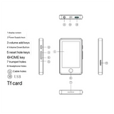 Ink Screen Portable MP3 Player E-Book Reader Music Player 2.8-Inch Touch Digital Bluetooth Radio Car Dictionary