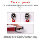 Adjustable Torque Wrench 1/4 Inch Drive 5-25N.m Red Black Silver Metal Hand Tool 270mm 10.6in Spanner for Bicycle Motorbike Car