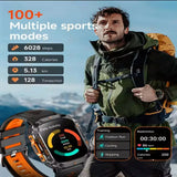 HT36 Smart Watch 2.01 Inch IPS Screen With Flashlight Heart Rate Monitor Waterproof Bluetooth Bracelet Outdoor Sports Smartwatch