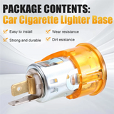 Car Cigarette Lighter Base Cigarette Lighter Socket Plug Elements Bezel 51167052720 For MINI Car Accessories