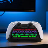 Mini Chatpad Built-in Speaker Compact Keypad with 3.5mm Audio Jack for Messaging and Gaming Live Chat ForPS5
