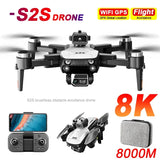 2026New S2S Mini Drone 4k  HD Camera Obstacle Avoidance Aerial Photography Brushless Motor Foldable Rc Quadcopter Kid