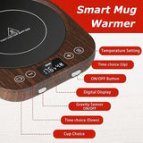 110V/220V Electric Coffee Mug Warmer with Timer Cup Heater for Hot Tea Insulated Heating Pad Coaster 36W