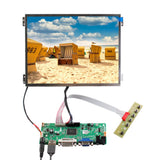 10.4in 1024x768 1000nits LCD Screen and VGA DVI Audio LVDS Board 30pin