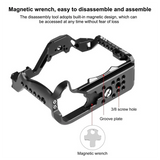 E-Easy To Use-1 PCS Video Camera Cage Parts Accessories For Canon EOS R10 Camera Aluminum Alloy Stabilizer Rig Cage