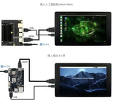 Waveshare 7-inch IPS Capacitive Touch Screen for Raspberry Pi 4B/3B HDMI Display with Tempered Glass(1024X600)