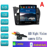 For Tesla Style 2 Din Android 14 Car Radio For HONDA Civic Hatchback 2006-12 Multimedia Video Player GPS Stereo Carplay DSP RDS