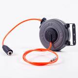 6mm Automatic Retractable Hose Reel, 6 Meters Storage Length, 5-8kg Working Pressure, 185x185x70mm Size, Polypropylene Metal PU
