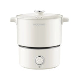 110V 220V Electric Cooking Pot Folded Hotpot 2L Multicooker Fried Pan Mini Rice Cooker Non-stick Electric Skillet for Travel