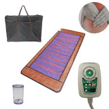 Infrared Heating Amethyst Mat PEMF Photon Hot Stone Therapy Massage Pad Natural Bio-Crystal Jade For Yoga Pain Stress Relief