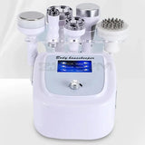 6 IN 1 Ultrasonic Cavitation Machine 80K RF Face Skin Anti Cellulite Vacuum Massage Face Tightening Body Slimming Machine