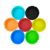 20pcs Round Design Silicone Cigarette Ashtray Heat Resistant