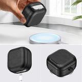 PU Leather Protective Case Cover Fits for Samsung Galaxy Buds4/4Pro Protective Skin Cover with Carabiner Shockproof Anti‑Drop