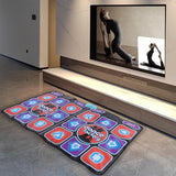 Double Users Dance Mat Game with Wireless Controller Musical Dance Mat 100 Music 60 Sensory Games Plug And Play for Family Sport