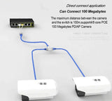 POE Splitter Adapter Ethernet 1 Network Cable 2 Camera POE Splitter 1 to 2 Combiner Connector