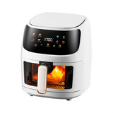 Air Fryer Smart Touch Screen Air Fryer Visual Electric Fryer White US Plug