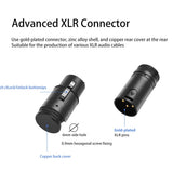 Male To Male/Female To Female Compact XLR Microphone Solder Adapter 90 Degree Right Angle XLR Microphone Audio Cables Connector