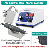 G 35000 RPM Polishing Machine E-Type Micromotor H37L1/204 Handle for Denture Polish Equipment Lab Handle Grinder Manicure Tool